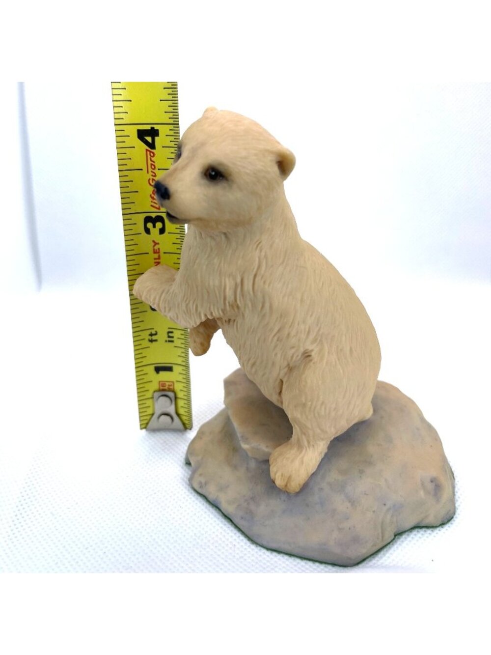 Baby Polar Bear Cub Figurine White Aynsley Hand Painted UK England 80s Vintage - Picture 8 of 10